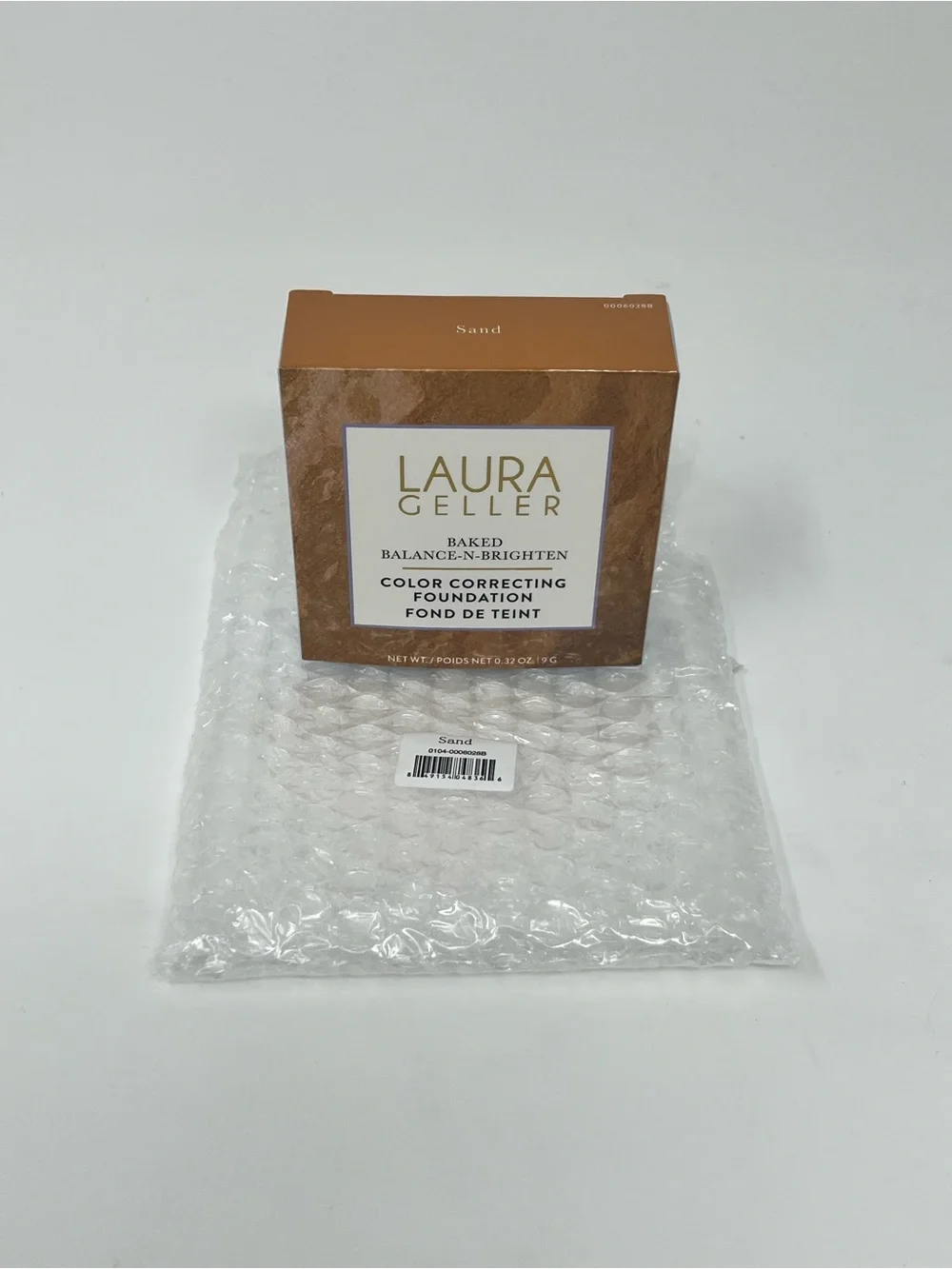 NWT Laura Geller Baked Balance-n-Brighten Color Correcting Foundation - Sand